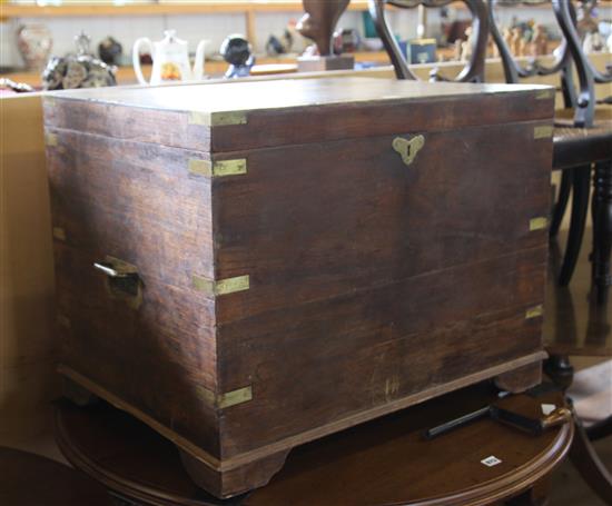 Brass bound chest